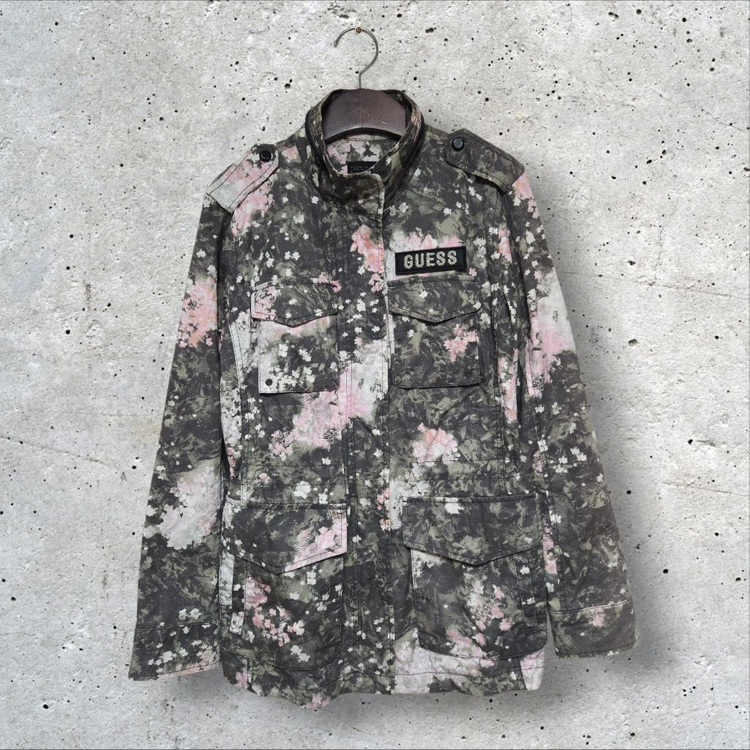 게스 체리블라썸 플라워 야상 자켓 (85/XS)--0