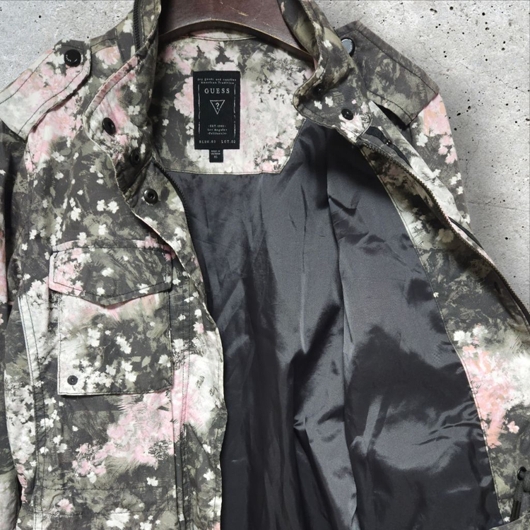 게스 체리블라썸 플라워 야상 자켓 (85/XS)--6