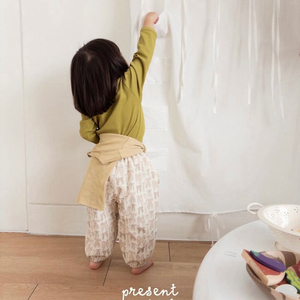 프레젠트프로젝트 리본 베이지 코듀로이 S 새상품