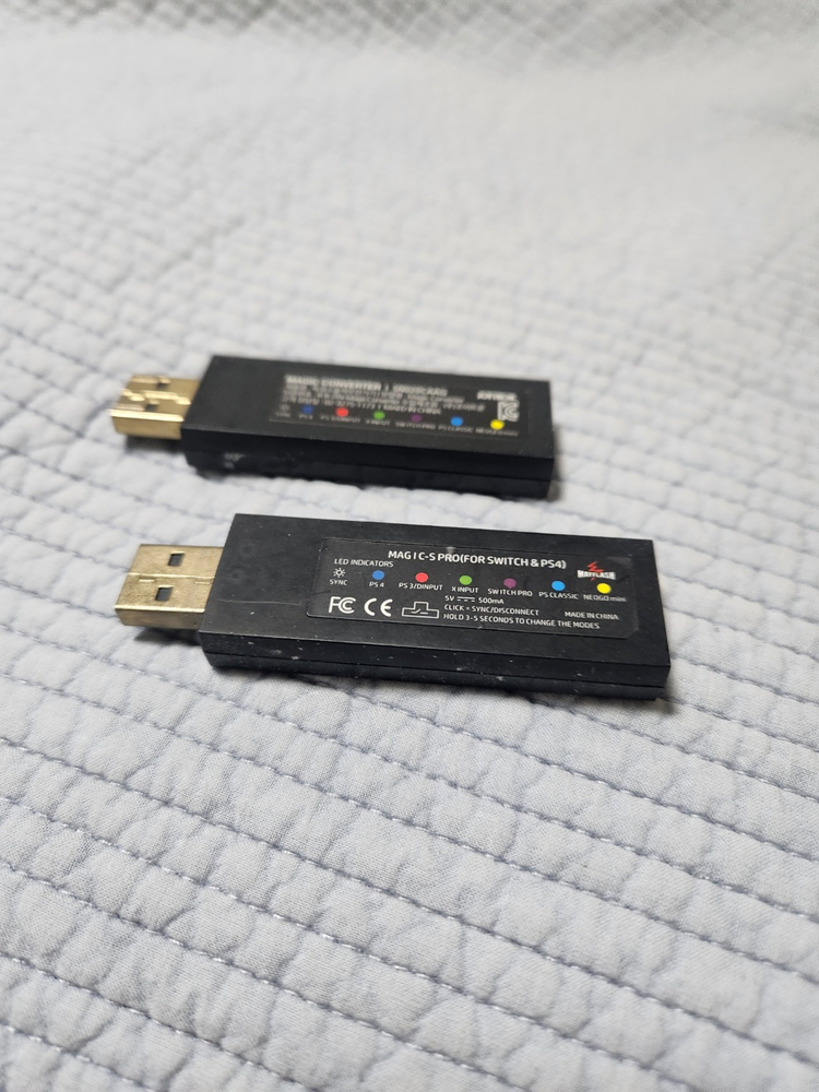 (풀박스/개조완료) 8BitDo 아케이드 스틱 2대 판매 (무각 방망이 레버 & 버튼 커스텀)--3