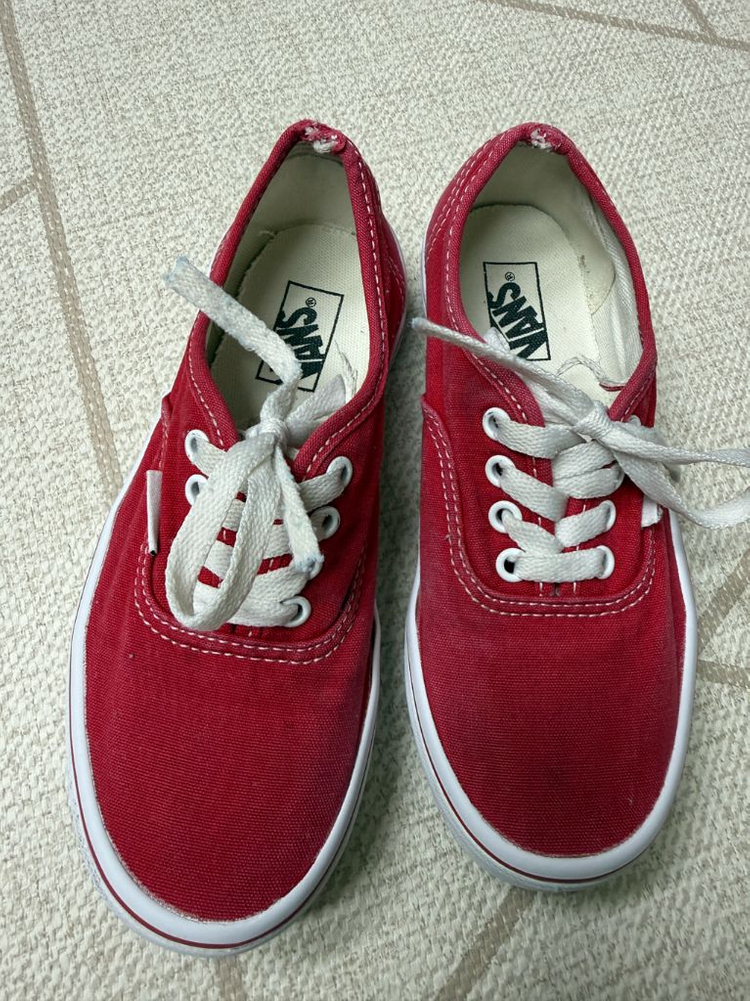 반스 체커보드 어센틱 레드(200) 두켤레--2