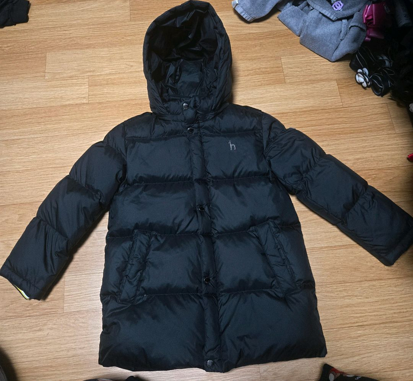 아동 130호 뉴발란스 헤지스 키즈 구스 오리털 패딩 점퍼--3