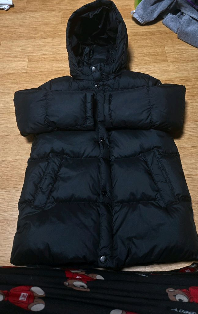 아동 130호 뉴발란스 헤지스 키즈 구스 오리털 패딩 점퍼--4