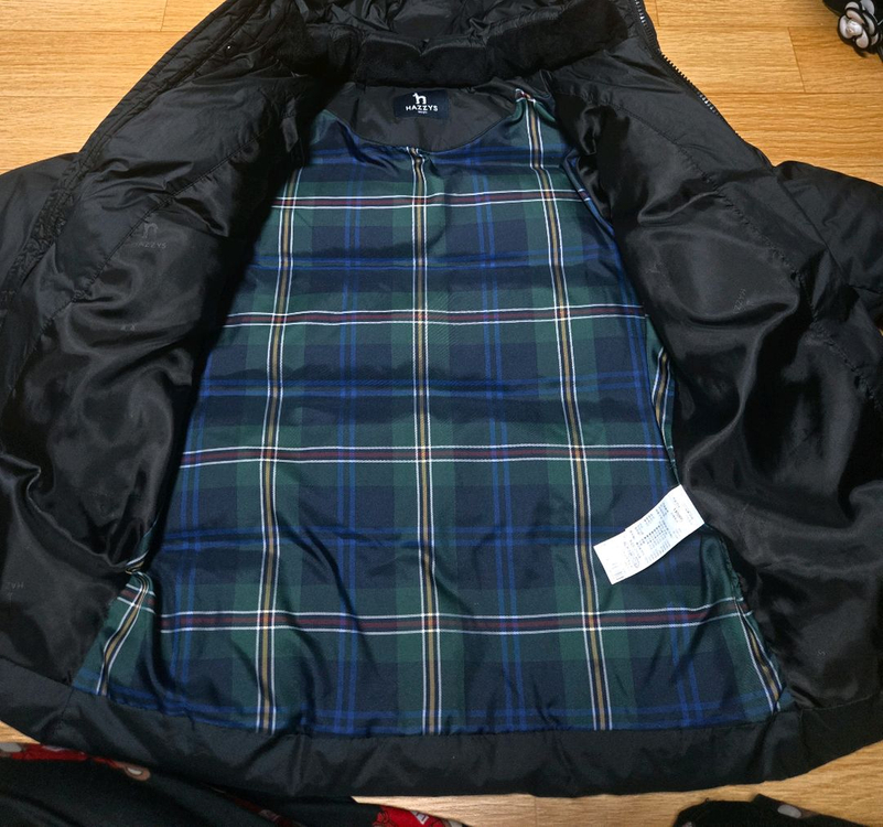 아동 130호 뉴발란스 헤지스 키즈 구스 오리털 패딩 점퍼--5