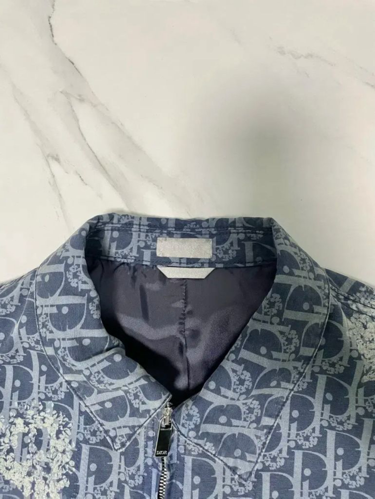 국내미발매 디올 x 데님티어스 오블리크 블루종 자켓 56 새상품--2