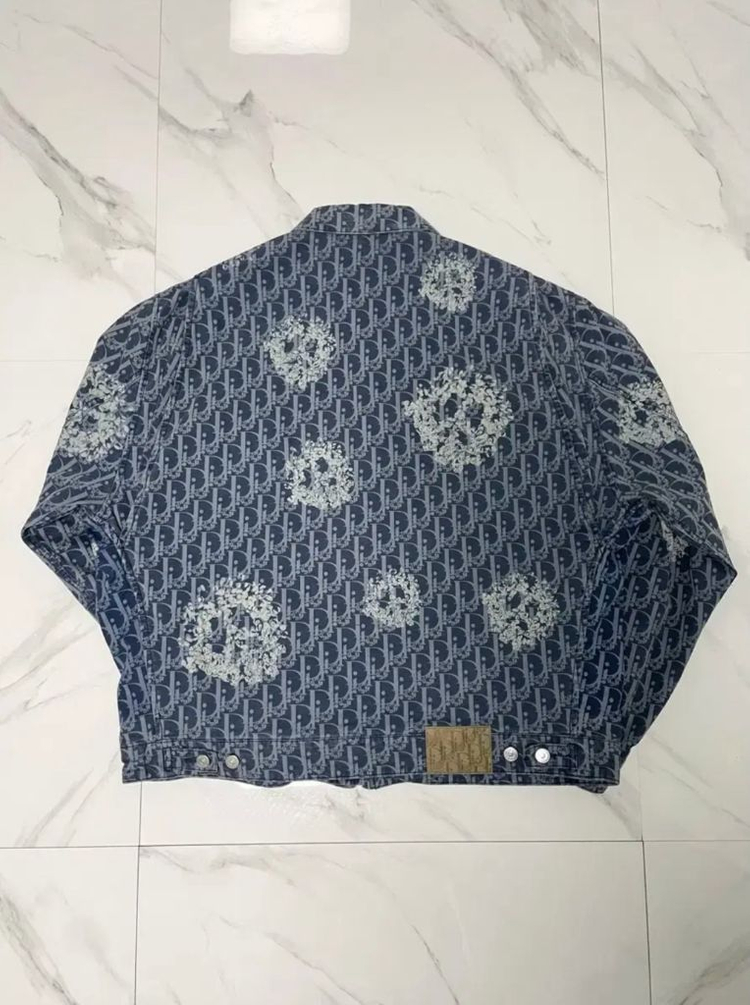 국내미발매 디올 x 데님티어스 오블리크 블루종 자켓 56 새상품--4