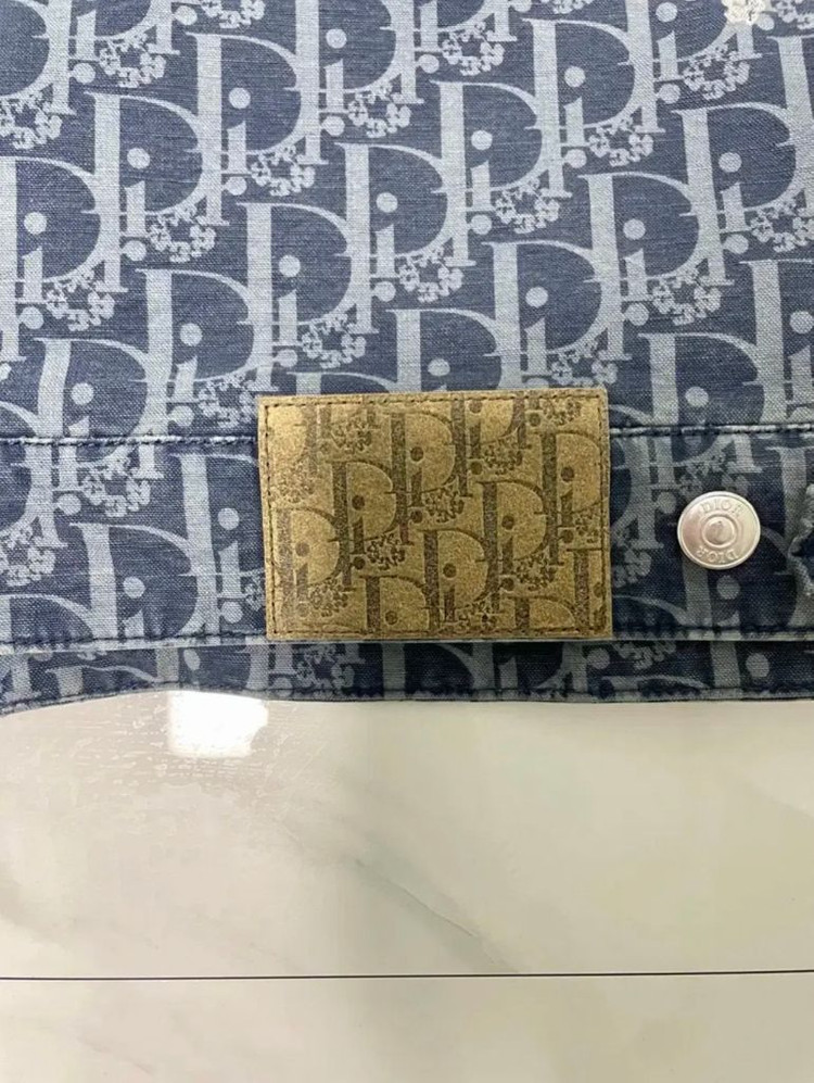 국내미발매 디올 x 데님티어스 오블리크 블루종 자켓 56 새상품--5