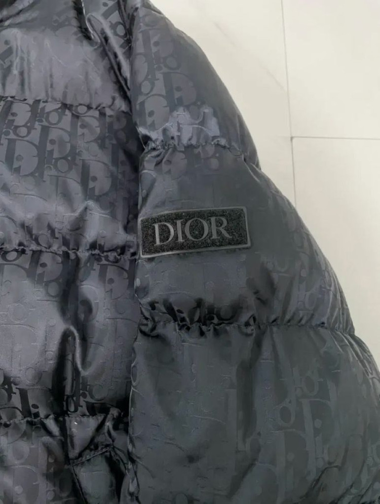 새상품 디올 오블리크 패딩 46 영수증O 블랙 이미지