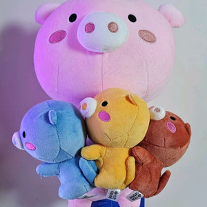 신협 어부바 돼지 인형 중형 일괄 (택O)