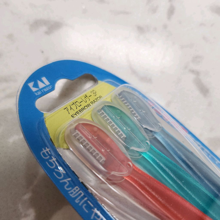 KAI 미니눈썹칼 3입--2