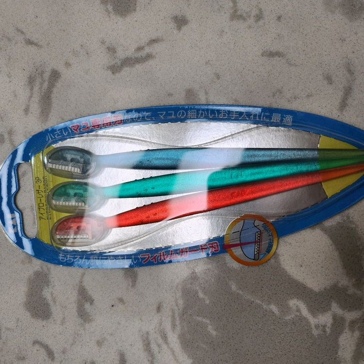 KAI 미니눈썹칼 3입--6