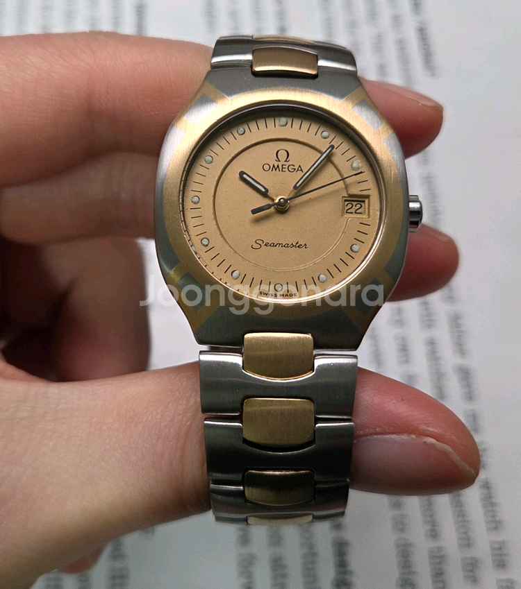 빈티지 오메가 씨마스터 폴라리스 최상위 18K콤비 골드판 브레이슬릿 ver.--2