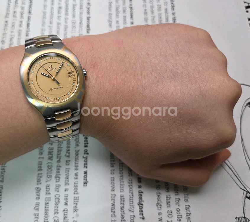 빈티지 오메가 씨마스터 폴라리스 최상위 18K콤비 골드판 브레이슬릿 ver.--8