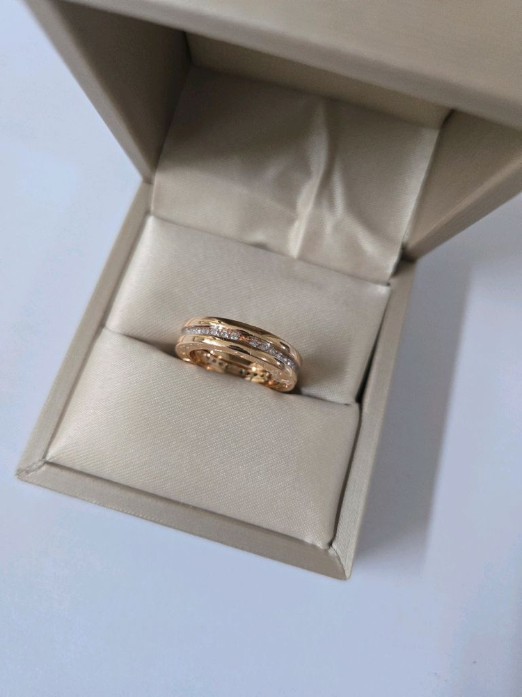 불가리 비제로원 1밴드 골드 다이아 커플 웨딩밴드 판매해요 이미지