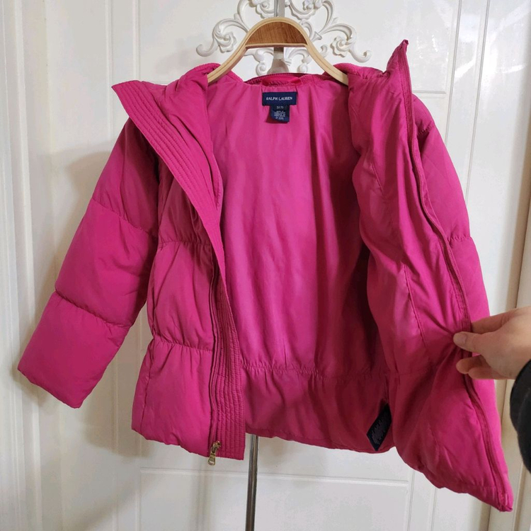 (130호) 폴로 걸즈 S(7) 다운 패딩--2