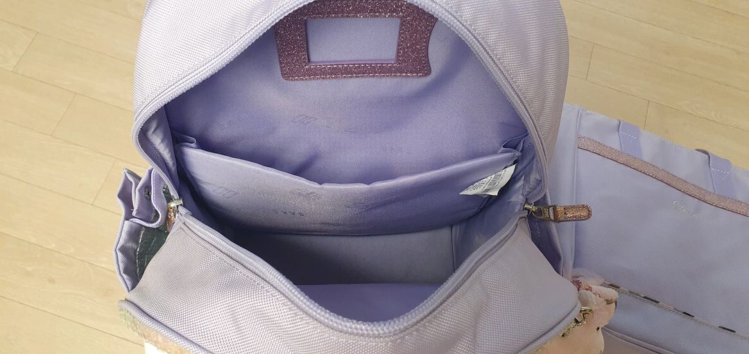 닥스키즈 스팽글 책가방 세트 라벤더--1