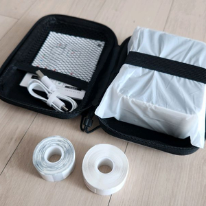 휴대용 미니 라벨프린터 + 케이스 + 라벨지 2개