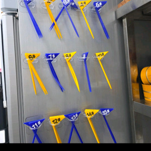 번호 아크릴 깃발. 일괄