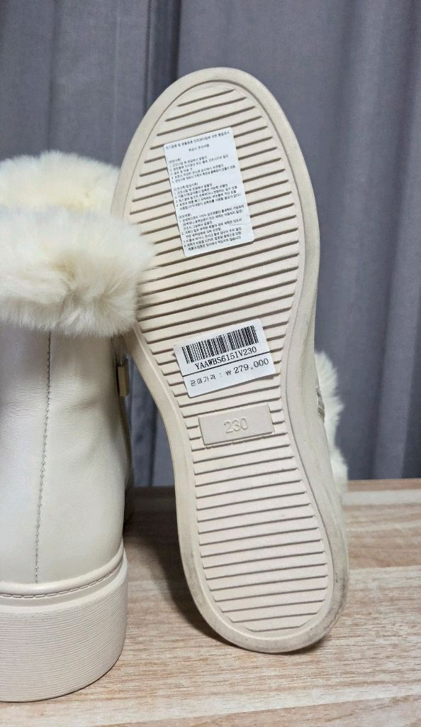 에스콰이어 영에이지 여성용 털앵클부츠 230사이즈 새제품 이미지