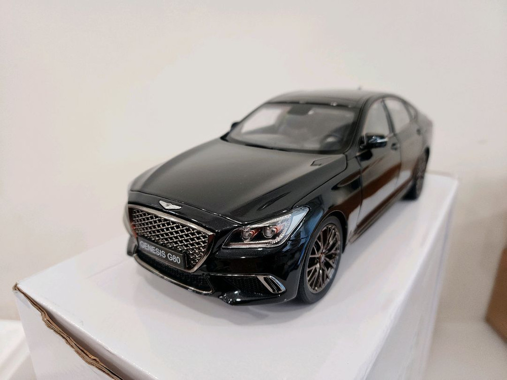 1/18 제네시스 g80 스포츠 다이캐스트 국산차 모형--3