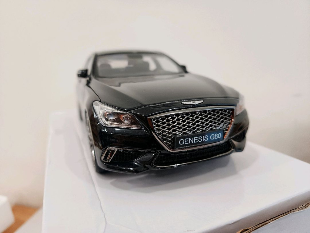1/18 제네시스 g80 스포츠 다이캐스트 국산차 모형--4