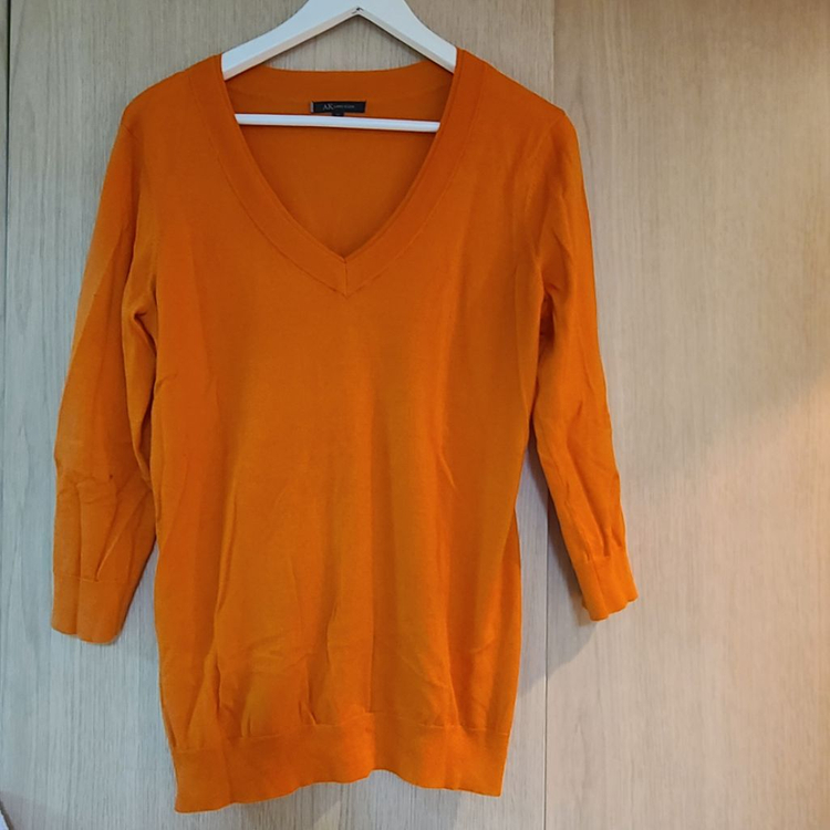 새상품 앤클라인 V넥 칠부 니트 55~66--2