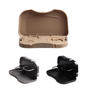 새 랜덤 발송 차량용 뒷좌석 테이블 컵 홀더 거치대 여행용 용품 수납 이미지