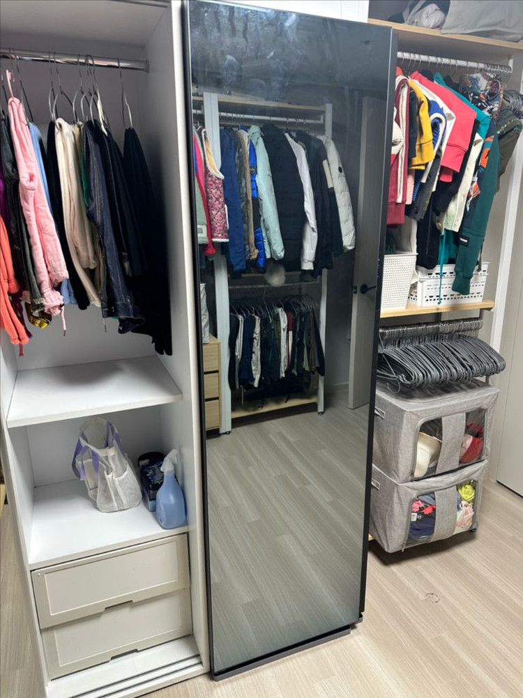 삼성 에어드레서 대용량 크리스탈 미러 의류관리기 이미지