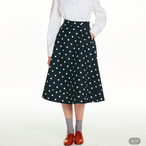 새제품)앤유 andyou 도트스커트 풀스커트