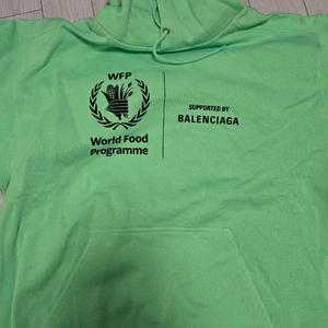 발렌시아가 wfp 후드티 L