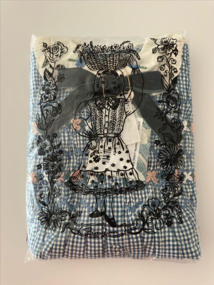 [새상품] 봉주르다이어리 로맨틱 롱튜닉 4y--1