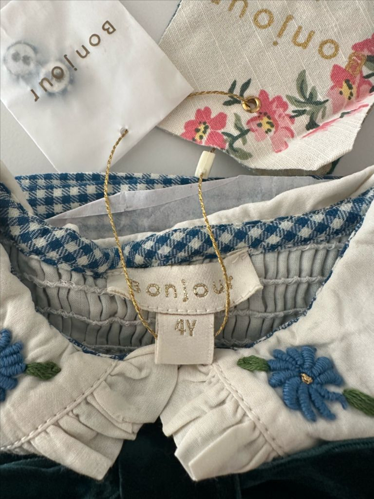 [새상품] 봉주르다이어리 로맨틱 롱튜닉 4y--3