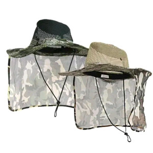 2개 사파리 햇빛차단 모자