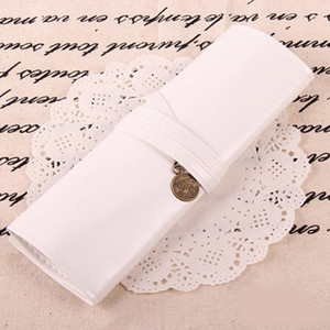 새 흰색 미용 가죽 케이스 보관백 수납 가방 정리 헤어 이미지