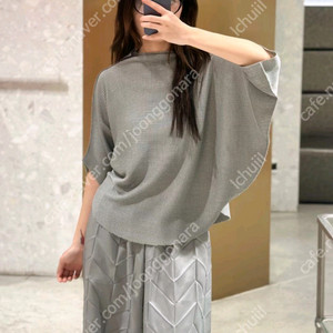 이세이미야케 미 바스켓 니트 탑 ~