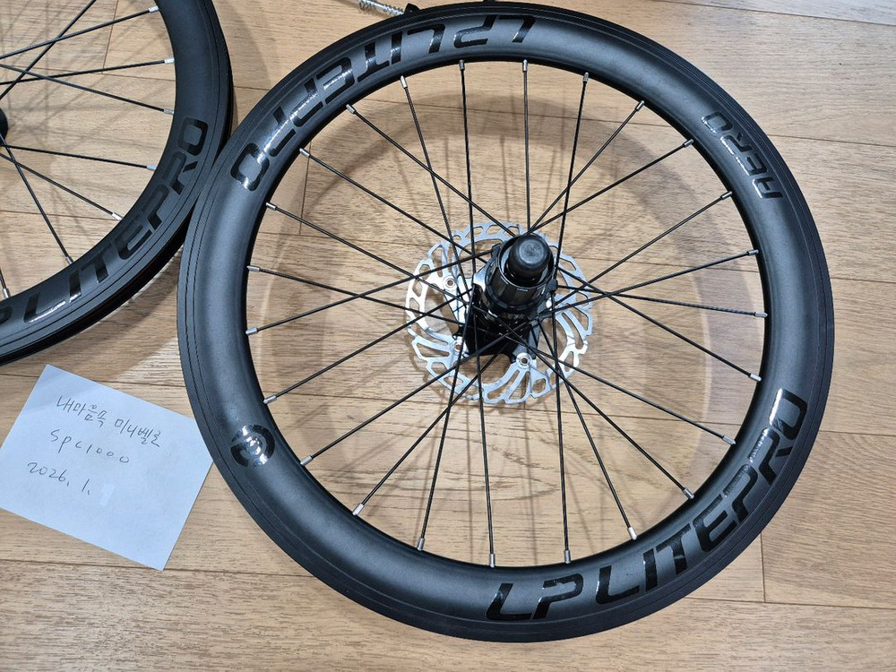 라이트프로 에어로 406 디스크 휠셋 100/135 + 로터--2