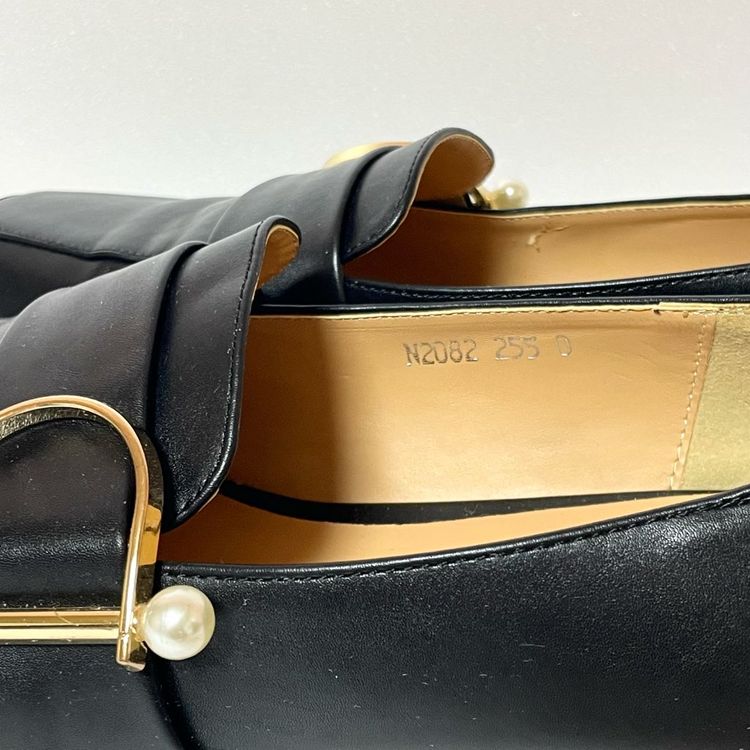 빅사이즈 여성단화 진주포인트 D버클 여성로퍼 255--5