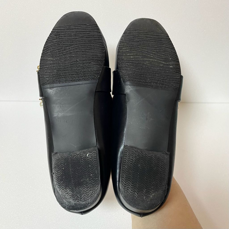 빅사이즈 여성단화 진주포인트 D버클 여성로퍼 255--6