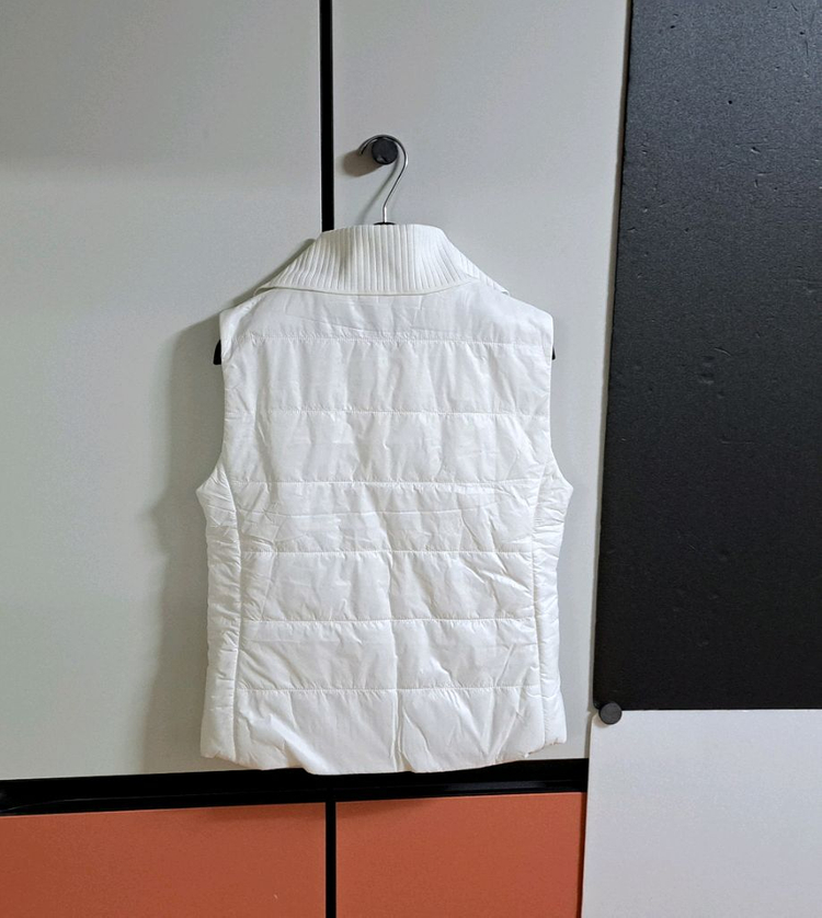 (S.M)MALBON GOLF 여성용 스윙 카라니트 다운 패딩 조끼--1