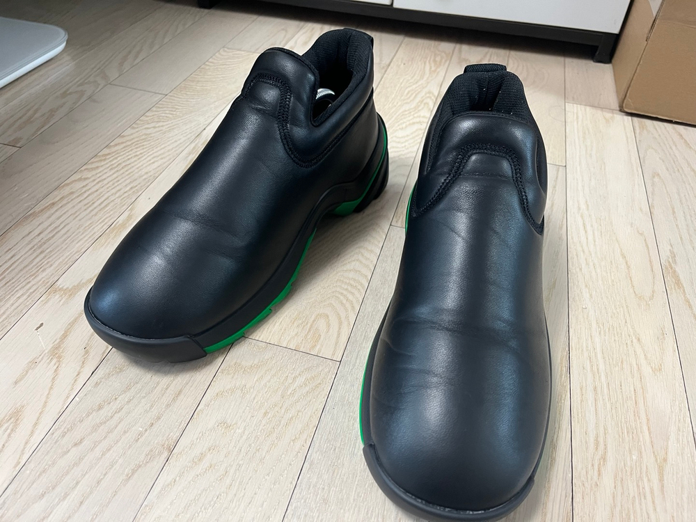 보테가베네타 플래시 나파 레더 러버솔 스니커즈--5