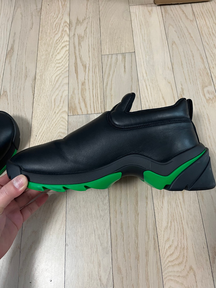 보테가베네타 플래시 나파 레더 러버솔 스니커즈--4