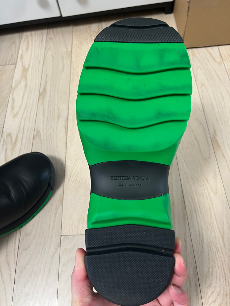 보테가베네타 플래시 나파 레더 러버솔 스니커즈--2