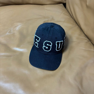 슈프림 6패널 볼캡 모자 스펠아웃 로고 블랙