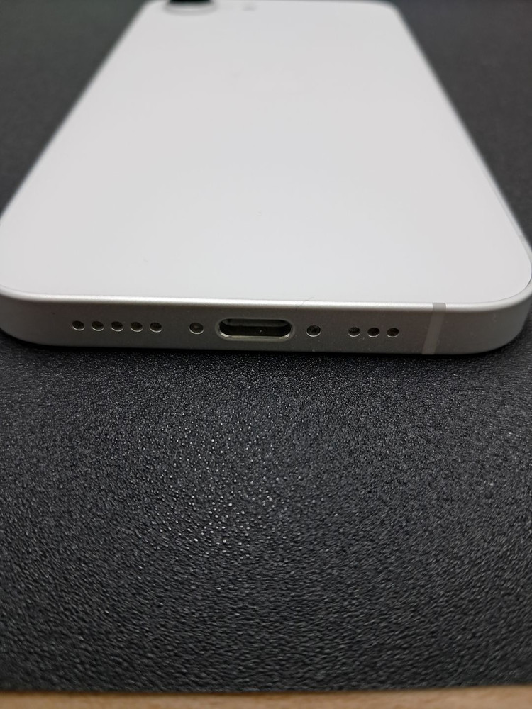 아이폰16E 256기가 화이트 배터리성능100% 공기계 중고폰 최저가 알뜰폰 서브폰--4