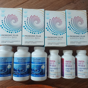 프로바이오닉 플러스, 클로로파워 스피루리나, 오메가라이프-3 리졸브 팝니다