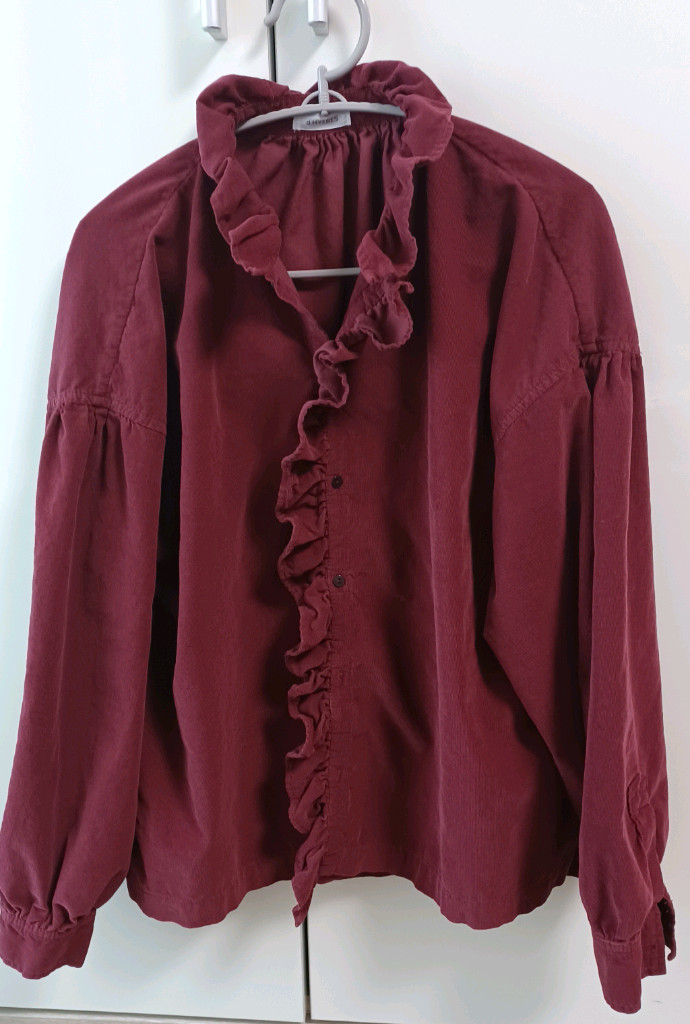 이에르 /넬 프릴 코듀로이 블라우스 이미지