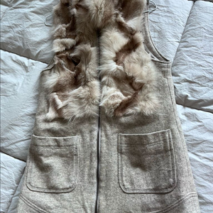 ab.f.z 모+여우털 베스트 55~66