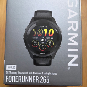 가민 포러너 265 블랙 미개봉 새상품 (국내 정품)