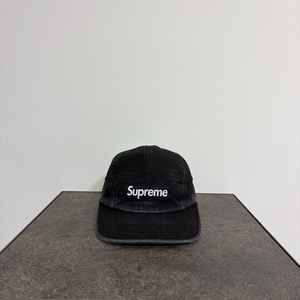 (OS) 슈프림 박스로고 캠프캡 모자 워시드 블랙