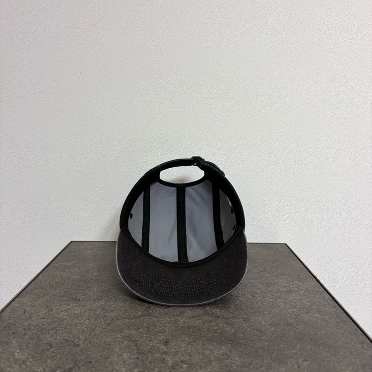 (OS) 슈프림 박스로고 캠프캡 모자 워시드 블랙--4